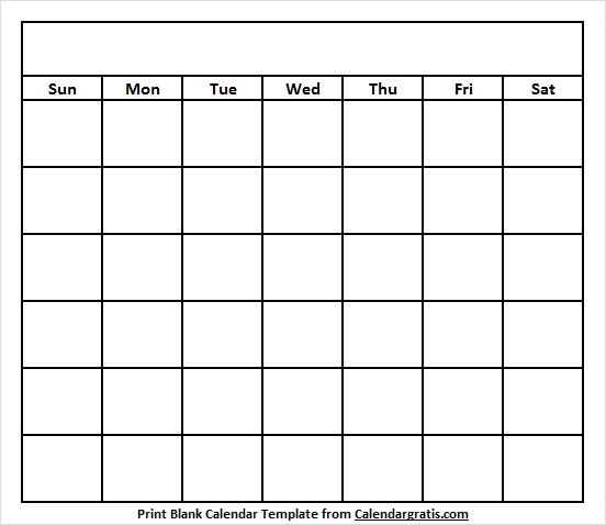 Printable Editable Free Calendar Template