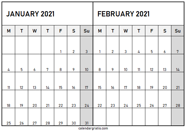 Featured image of post February 2021 Calendar Printable Saturday Gift - This ms word calendar format can be edited, adding your own events and print.