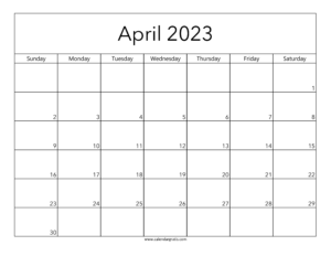 Free Printable Calendar Template, Excel, Word, PDF - Calendar Gratis