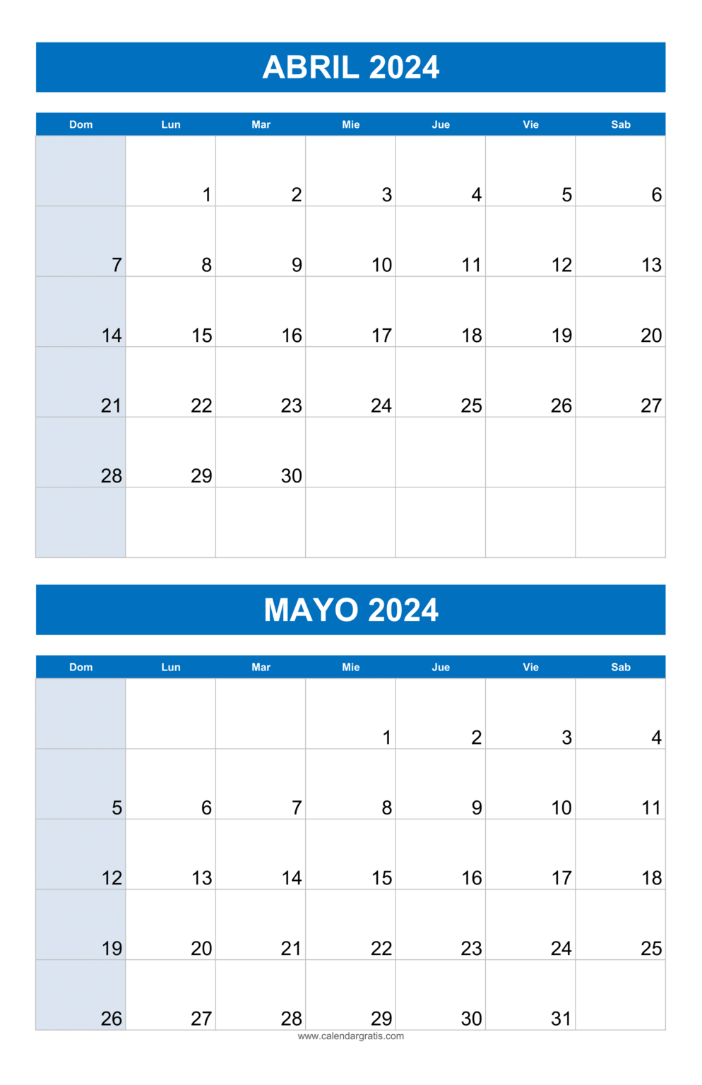 Calendario Abril Y Mayo 2024 2246