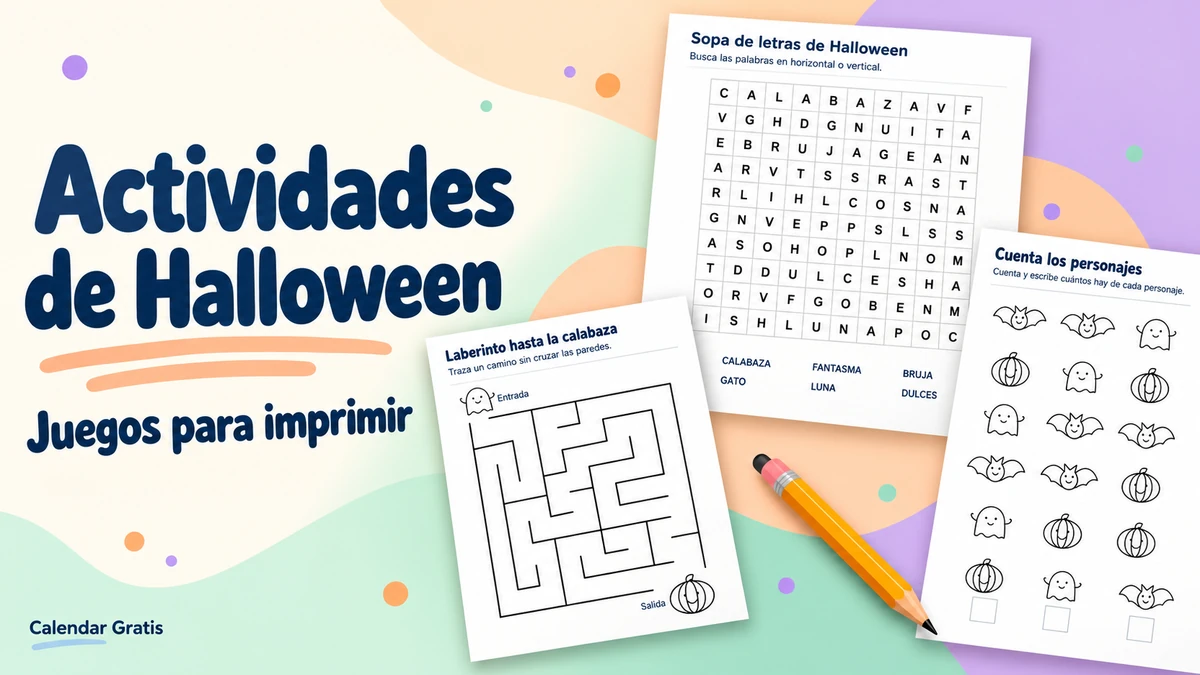 Imagen de la colección: actividades de halloween para niños para imprimir.