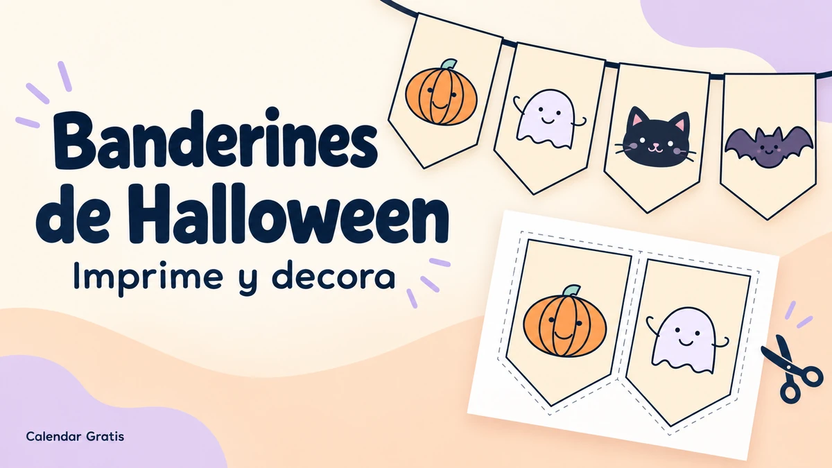Imagen de la colección: banderines de halloween para imprimir y decorar.