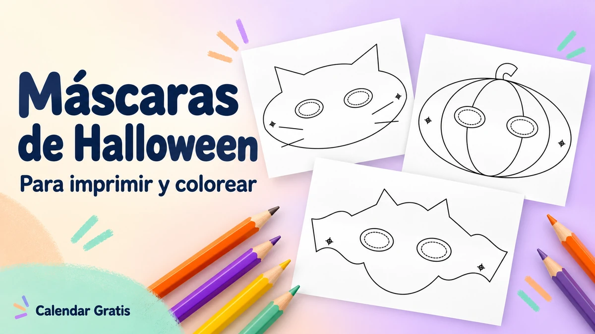 Imagen de la colección: máscaras de halloween para imprimir y colorear.